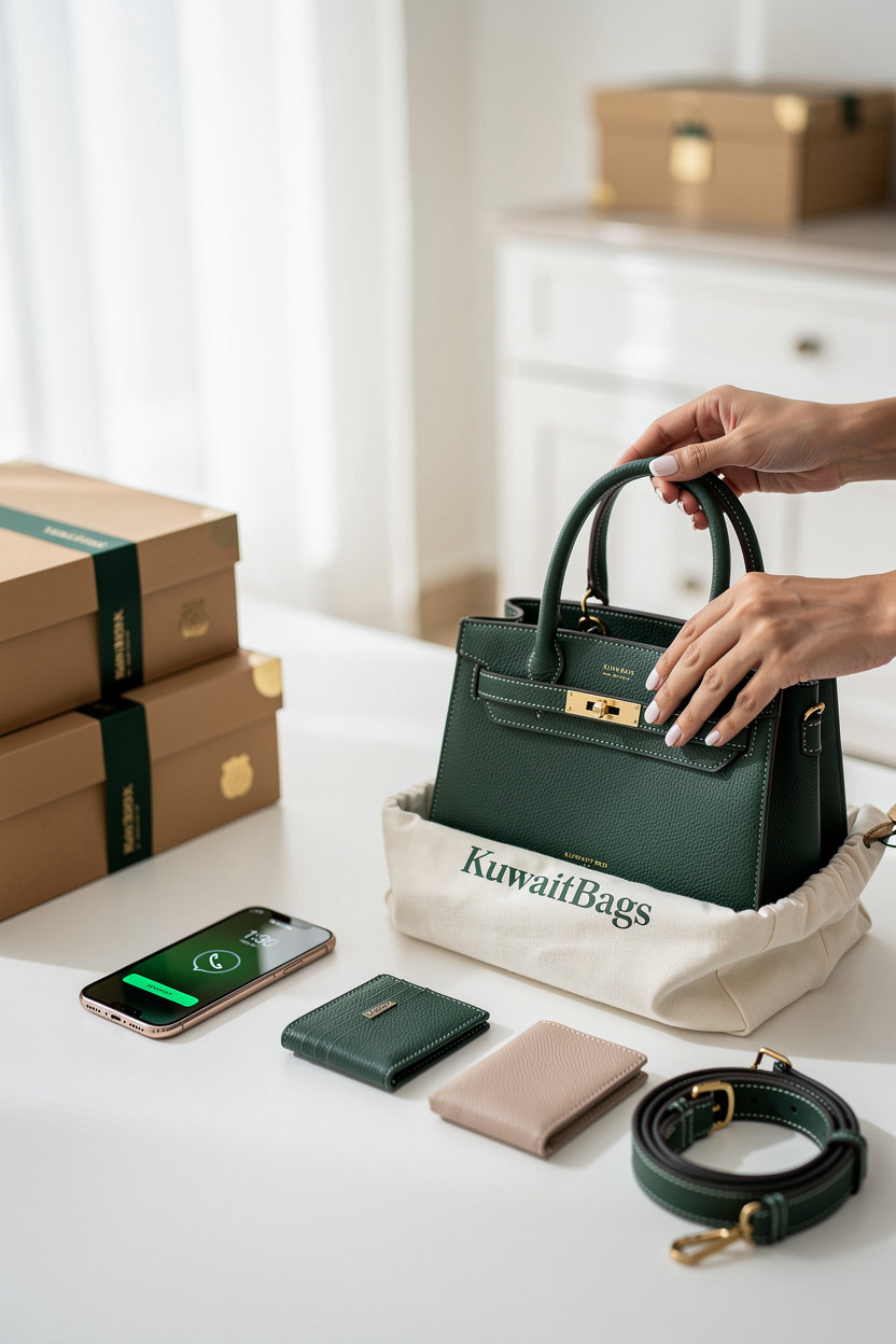 KuwaitBags luxury handbags and accessories collection showcasing premium quality and elegant design